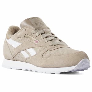 Adidasy Dziecięce Reebok Classic Leather Beżowe PL 39OIUTX